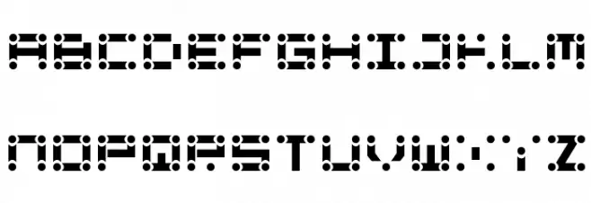 Lincoln Chain Font UPPERCASE