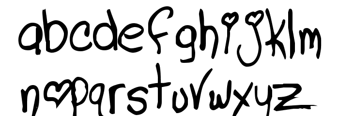 Lindas Lament Font LOWERCASE