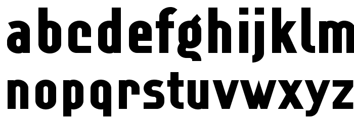 Lindau Black Font LOWERCASE