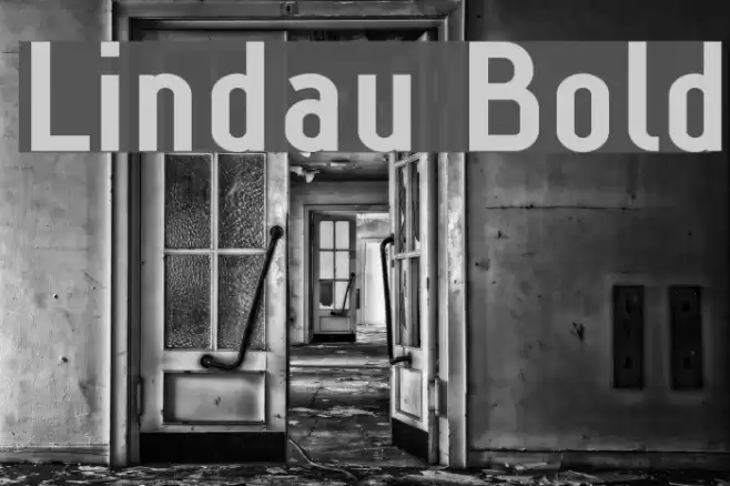 Lindau Bold Font examples