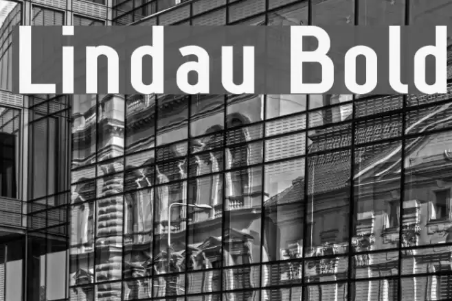Lindau Bold Font examples