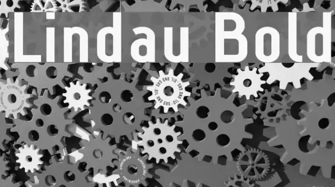 Lindau Bold Font examples