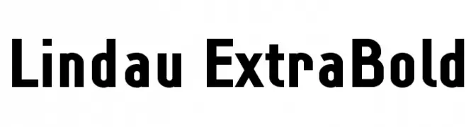 Lindau ExtraBold  Fuentes Gratis Descargar