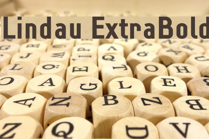 Lindau ExtraBold Font examples