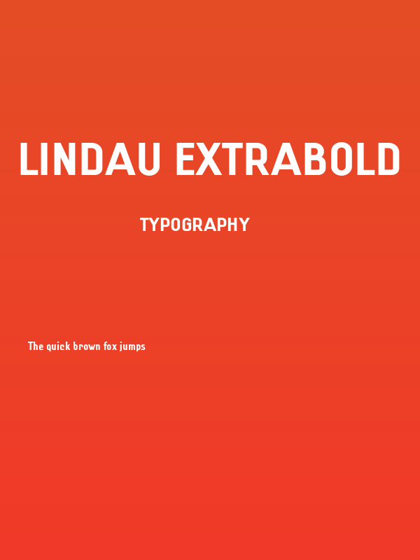Lindau ExtraBold Poster