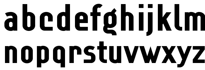 Lindau ExtraBold Font LOWERCASE