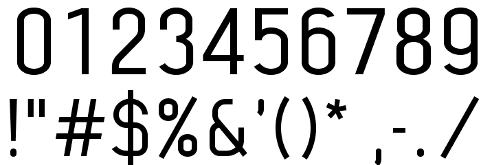 Lindau Light Font OTHER CHARS