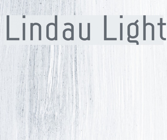 Lindau Light Font examples