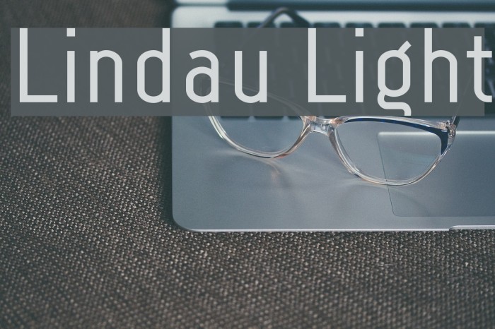 Lindau Light Font examples