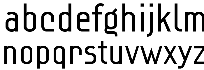 Lindau Light Font LOWERCASE