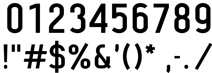 Lindau Medium Font OTHER CHARS