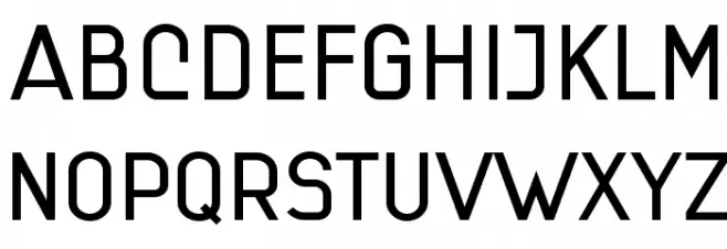 Lindau Font Litere mari