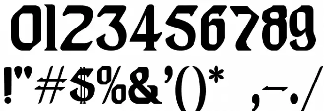 Lindberg Font OTHER CHARS