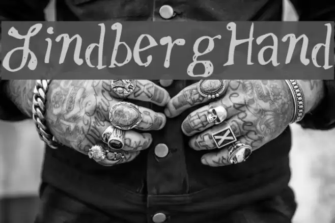 LindbergHand Font examples