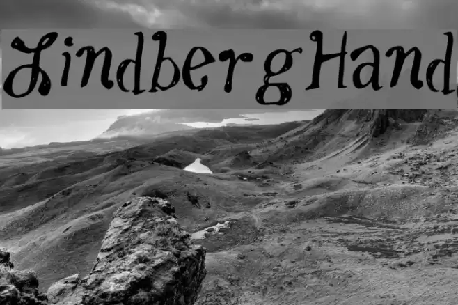 LindbergHand Font examples