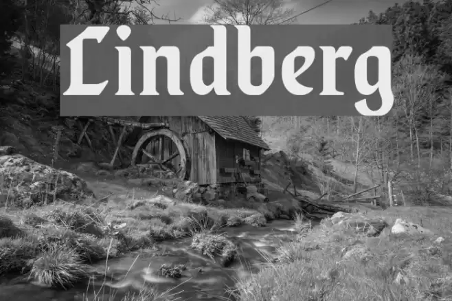 Lindberg Font examples