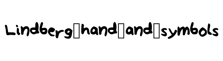 Lindberg_hand_and_symbols  免费字体下载