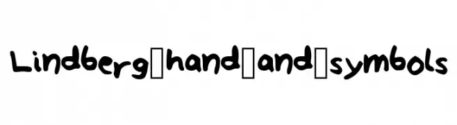 Lindberg_hand_and_symbols  font caratteri gratis