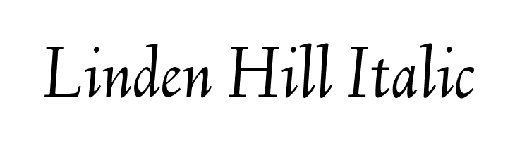 Linden Hill Italic Font