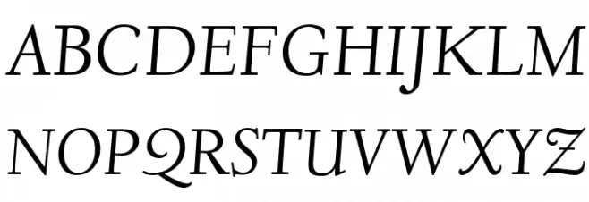 Linden Hill Italic Schriftart Groß