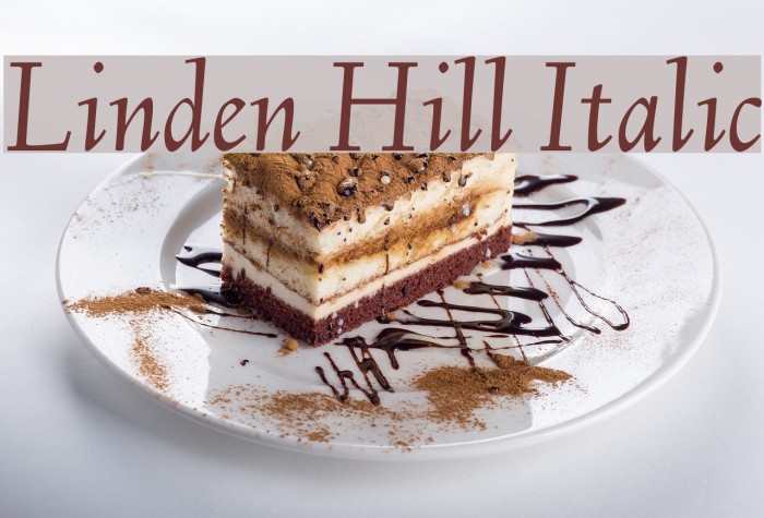 Linden Hill Italic Font examples