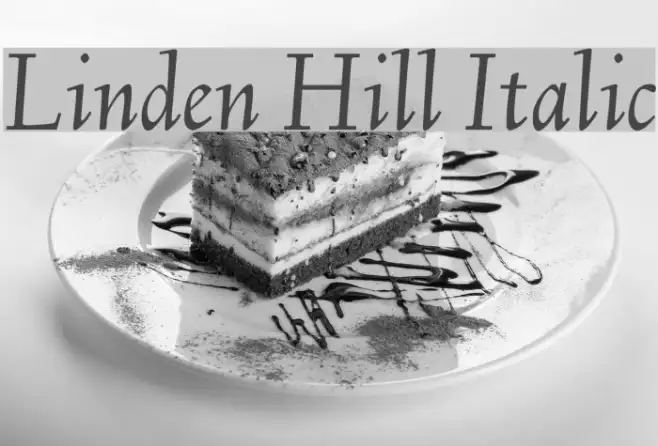 Linden Hill Italic Example 3