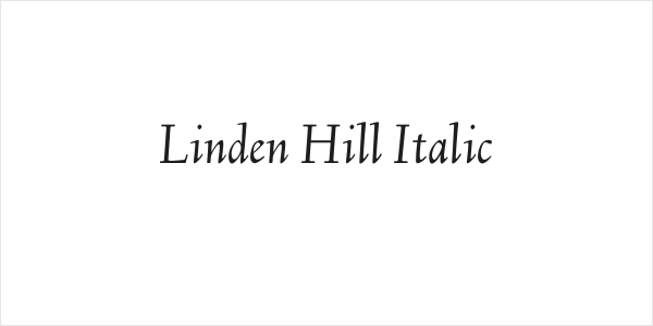 Linden Hill Italic Logo