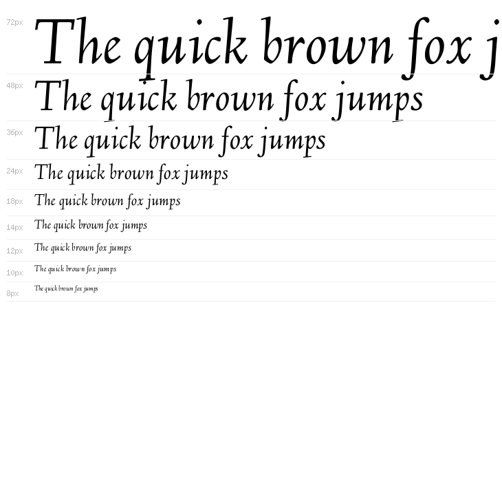 Linden Hill Italic Waterfall