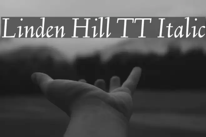 Linden Hill TT Italic Fonte examples