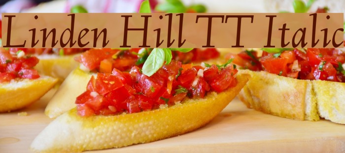 Linden Hill TT Italic Font examples