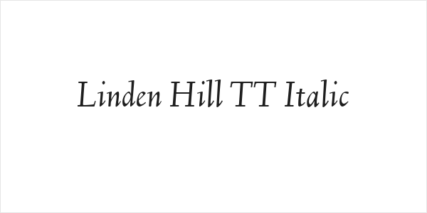 Linden Hill TT Italic Logo
