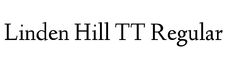 Linden Hill TT Regular  免费字体下载