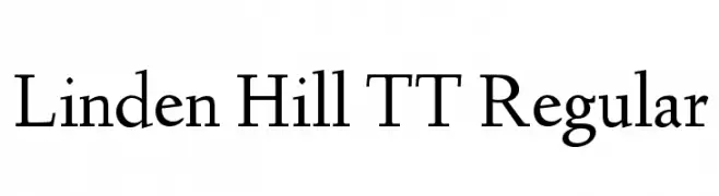 Linden Hill TT Regular  font caratteri gratis