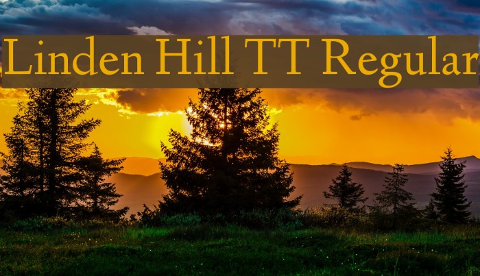Linden Hill TT Regular Font examples