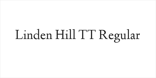 Linden Hill TT Regular Logo