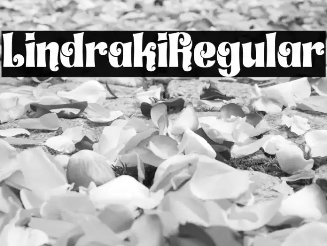 Lindraki-Regular Font examples