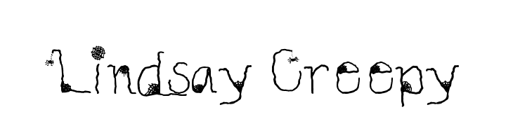 Lindsay Creepy  font caratteri gratis