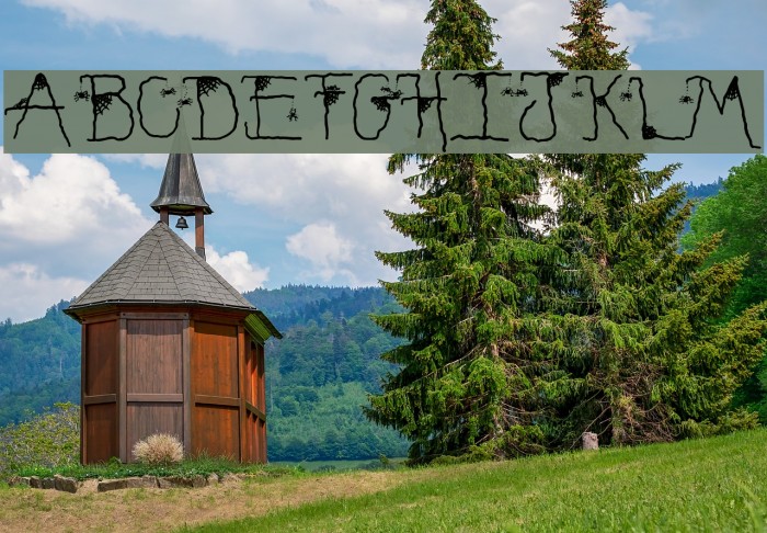 Lindsay Creepy Font examples