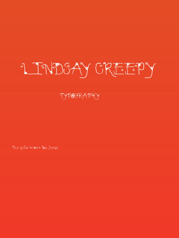 Lindsay Creepy Poster