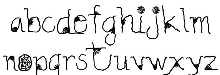 Lindsay Creepy Font LOWERCASE