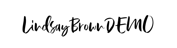 LindsayBrownDEMO  フリーフォントのダウンロード