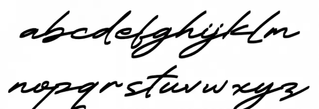 Lindstaye Font LOWERCASE