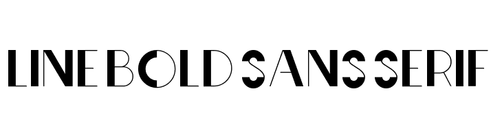 Line Bold Sans serif  免费字体下载