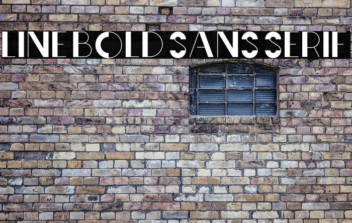 Line Bold Sans serif Example 2