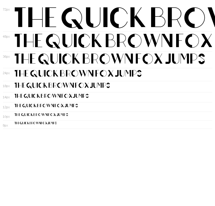Line Bold Sans serif Waterfall