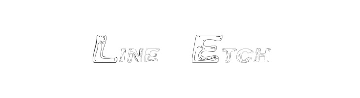 Line Etch Font