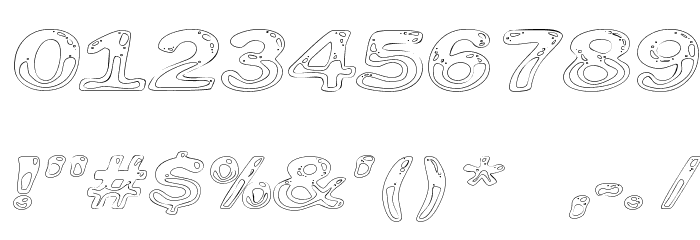 Line Etch Font OTHER CHARS