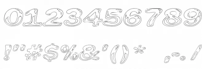 Line Etch Polices AUTRES CHARS