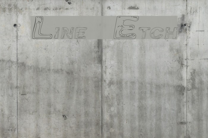 Line Etch Font examples