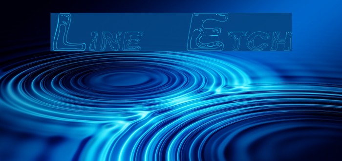 Line Etch Font examples
